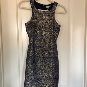 Gorgeous navy and gold dress